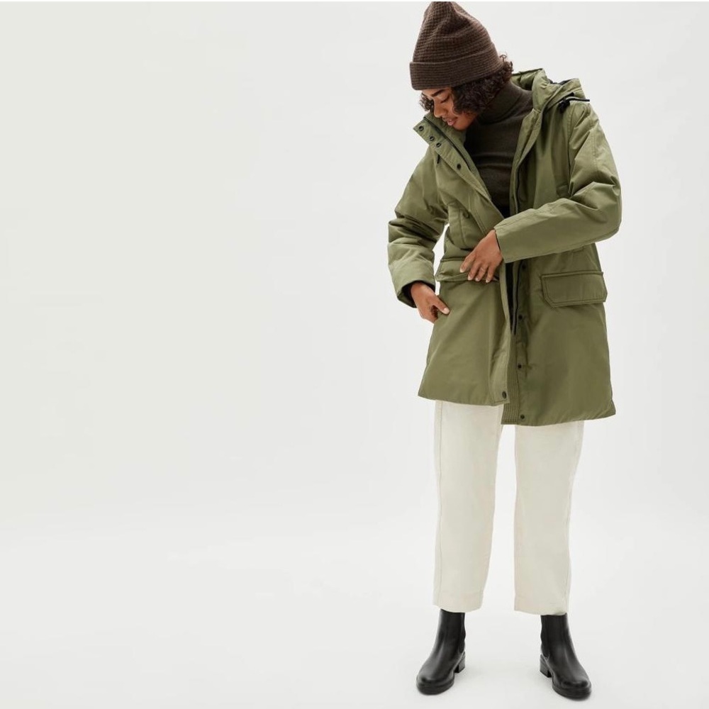 Everlane ReNew Military Parka Green M